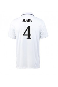 Real Madrid David Alaba #4 Fotballdrakt Hjemme Klær 2022-23 Korte ermer